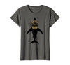Mademark Shark in Vintage Deep Sea Diving Helmet T-Shirt - Asphalt Grey