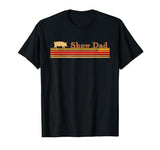 Showing Cattle T-Shirts And Apparel Show Dad - Fun Distressed Look for Showing Pigs T-Shirt - Black