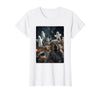 Funny Halloween Animals Selfies Clothing Funny Squirrel Selfie with Ghosts Haunted Forest Halloween T-Shirt - White