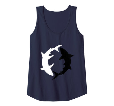 Yin Yang Sharks Ocean Balance Graphic Tank Top