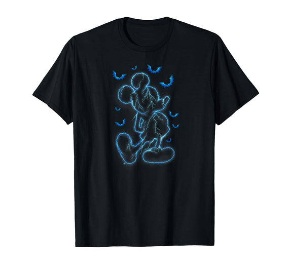 Disney - Mickey Lightning Halloween T-Shirt - Black