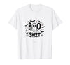 Mademark Halloween Humorous Boo Sheet Ghost Face Pun T-Shirt - White