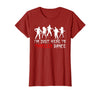 Zombie Dance Costume Halloween Party Tee Funny Zombie Halloween Shirt I’m Just Here to Thriller Dance T-Shirt - Cranberry Red