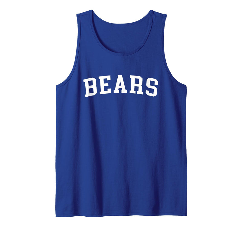 Bears - Designs Bears Tank Top - Royal Blue