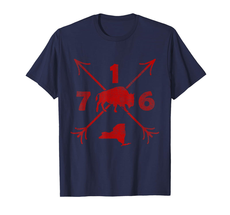Vacation & Gift Buffalo New York by Addi Buffalo New York NY | Area Code 716 T-Shirt - Navy Blue