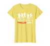 Zombie Dance Costume Halloween Party Tee Funny Zombie Halloween Shirt I’m Just Here to Thriller Dance T-Shirt - Lemon Yellow