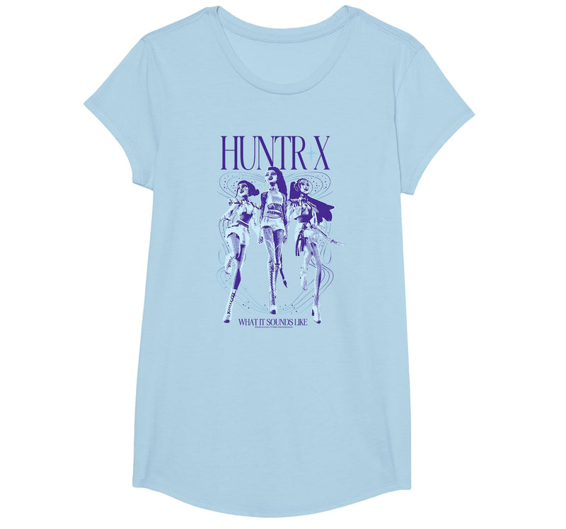 Kpop Demon Hunters Halloween Huntrix What It Sounds Like T-Shirt - Baby Blue