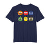 Disney Pixar Disney and Pixar's Cars Halloween Pumpkin Grid T-Shirt - Navy Blue