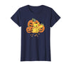 Pokémon Halloween Pikachu Cute Pumpkin Candy Corn T-Shirt - Navy Blue