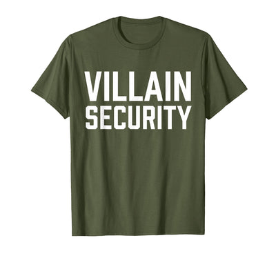 Villain Security Birthday Family Halloween Costume Mom Dad T-Shirt