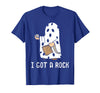 Funny Halloween Vibes Trick Or Treating I Got A Rock Funny Halloween Trick Or Treating Ghost T-Shirt - Royal Blue