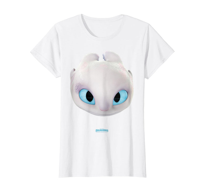 DreamWorks Dragons Light Fury Big Face Costume 3D T-Shirt - As Pictured