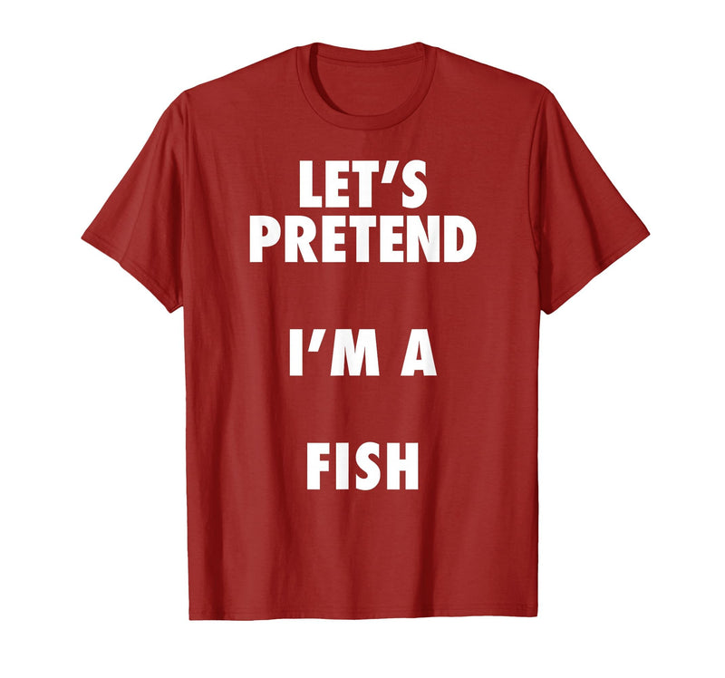 Halloween Costumes MV&SG Fish Halloween Costume, Let's Pretend I'm a Fish Shirt T-Shirt - Cranberry Red