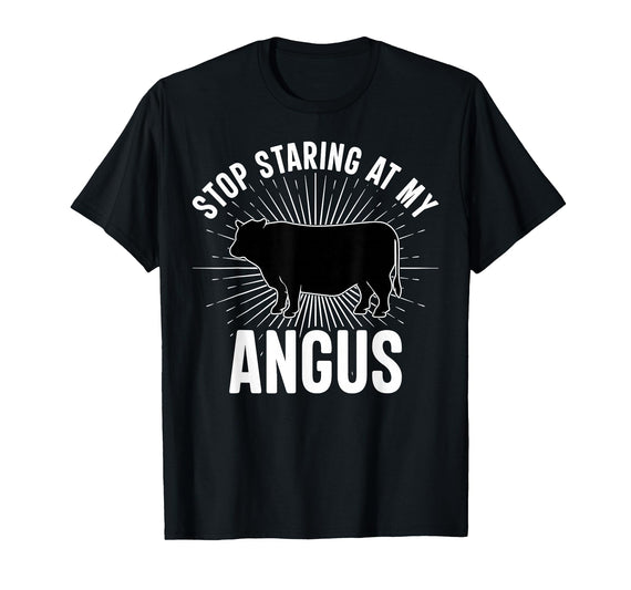 Cattle Farming Designs For Cow Farmers Funny Cow Farmer Rasing Cattle Dairy Farming Angus Cows T-Shirt - Black