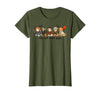 Funny Horror Movie Dogs Shirt For Dog Lovers Funny Dogs in Costumes, Horror Movie Dogs, Halloween Dog T-Shirt - Olive Green