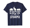 Show Rabbit Grandma T-Shirt in Navy Blue