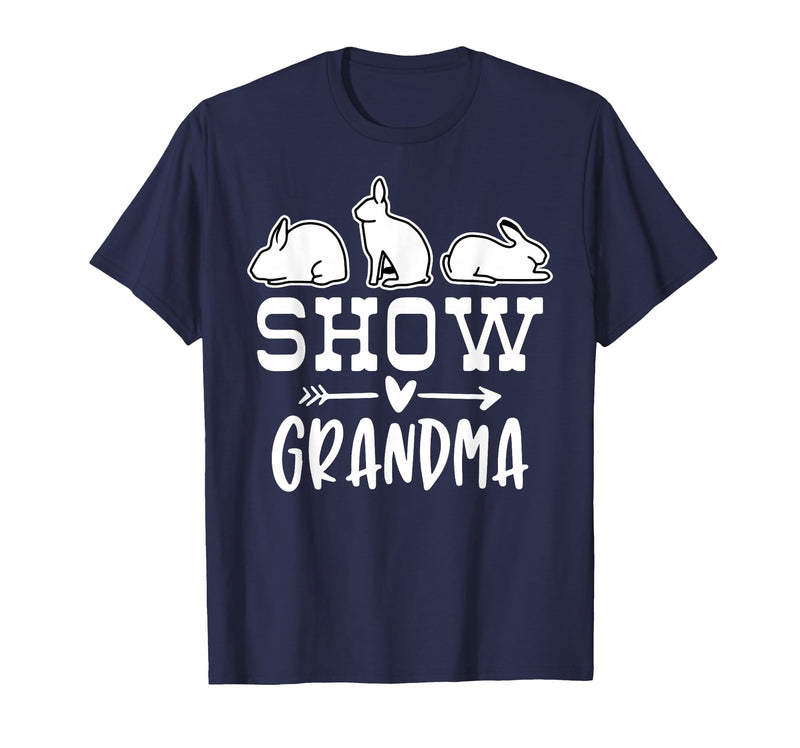 Show Rabbit Grandma T-Shirt in Navy Blue
