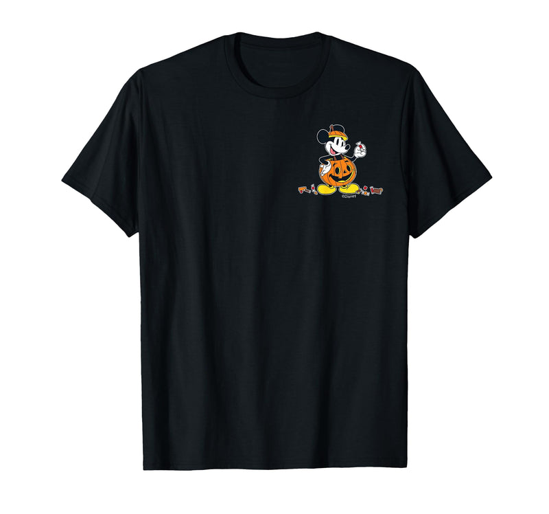 Disney Mickey Mouse Halloween Pumpkin Costume with Candy T-Shirt - Black