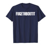FUGETABOUTIT Gangster Apperal Funny Gangster Academy Fugetaboutit T-Shirt - Navy Blue