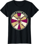 Women's Strike a Pose Always Showgirl Graphic Design T-Shirt - Black