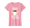 Vulgar Halloween Tee Shop Boo Motherfucker Funny Beer Drinking Ghost Adult Halloween T-Shirt - Pink