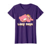 Gloomy Bear The Naughty Grizzly & Pity Lazy Days Anime T-Shirt - Purple
