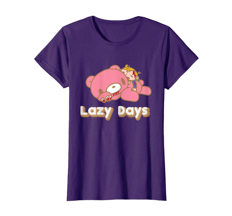 Gloomy Bear The Naughty Grizzly & Pity Lazy Days Anime T-Shirt - Purple
