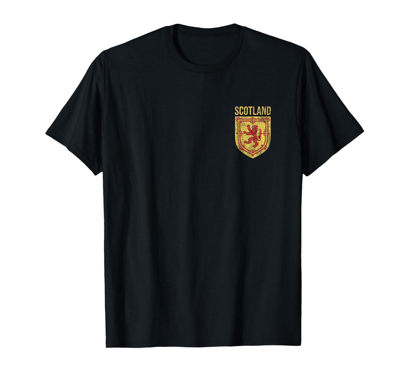 SCOTLAND COAT OF ARMS LION SCOT SCOTTISH Scottish Lion Emblem Scotland Flag Coat of ARMS Independence T-Shirt - Black