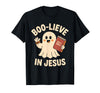 Christian Halloween Merch Boo-Lieve in Jesus - Christian Halloween Christianity T-Shirt - Black