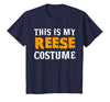 Personal Lazy Halloween Costumes Reese Halloween Personalized Costume Funny T-Shirt - Navy Blue