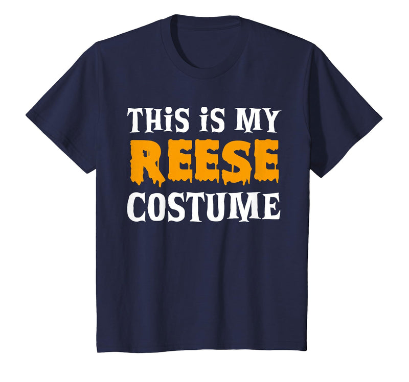 Personal Lazy Halloween Costumes Reese Halloween Personalized Costume Funny T-Shirt - Navy Blue