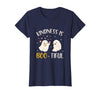 Halloween Costume Teacher Kindness is Boo Tiful Teacher Cute Ghost Halloween Costume T-Shirt - Navy Blue