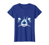 Mademark Deep Sea Shark and Glowing Jellyfish Ocean Art T-Shirt - Royal Blue