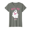 Spooky Season Ghost Halloween Boujee Boo-Jee Boo-JEE Spooky Season Ghost Pink Halloween Pumpkin Boujee T-Shirt - Olive