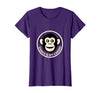 Mademark Chaos Is My Cardio Funny Monkey Design T-Shirt - Women - Purple