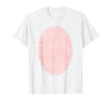 Halloween Pig Belly Costume Halloween Pop Belly Pink Pig Costume T-Shirt - White