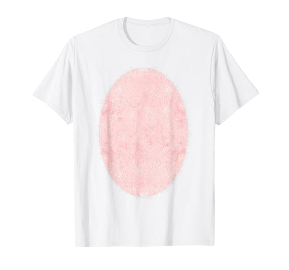 Halloween Pig Belly Costume Halloween Pop Belly Pink Pig Costume T-Shirt - White