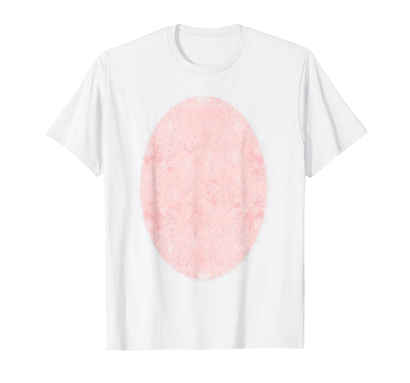 Halloween Pig Belly Costume Halloween Pop Belly Pink Pig Costume T-Shirt - White