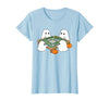 Mahjong Player Halloween Ghost Playing Mahjong Halloween Ghost Playing Mahjong Spooky Season Game Day Fall T-Shirt - Baby