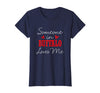 Long Distance Relationships Gifts Someone in Buffalo Loves Me Relationship Couple New York T-Shirt - Navy Blue
