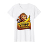 Mademark Certified Banana Enthusiast Funny Monkey Design T-Shirt - Women - White