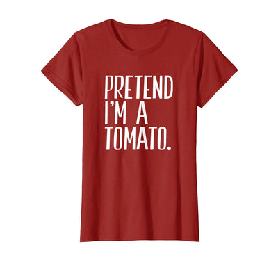 Last Minute Lazy Halloween Costumes Pretend I'm A Tomato Funny Halloween Party T-Shirt