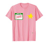 halloween costumes by Jean Olivier Funny Halloween Officer tee - doofy Costume Halloween T-Shirt - Pink