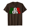 Italian Yeah B Mob Boss Italian Flag 1920s Costume Mafia Party T-Shirt - Brown