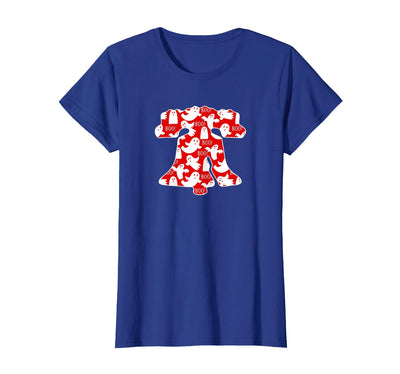 VINTAGE RETRO PHILADELPHIA PHILLY THROWBACK GIFTS Funny Philadelphia Halloween Ghost Boo Bell Philly Fan Fall T-Shirt