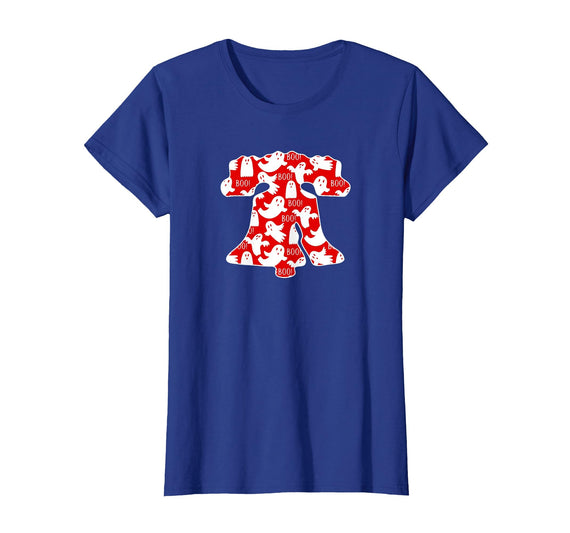 VINTAGE RETRO PHILADELPHIA PHILLY THROWBACK GIFTS Funny Philadelphia Halloween Ghost Boo Bell Philly Fan Fall T-Shirt -