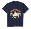 Halloween Creep it Real Vintage Ghost CKTEE2 Vintage Halloween Creep It Real Mouse Ghost Boy Fall Season T-Shirt - Navy Blue