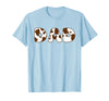 Cow Print For Family Matching Outfits DAD Cow Brown White Animal Print, Cow Pattern Farmer DAD T-Shirt - Baby Blue