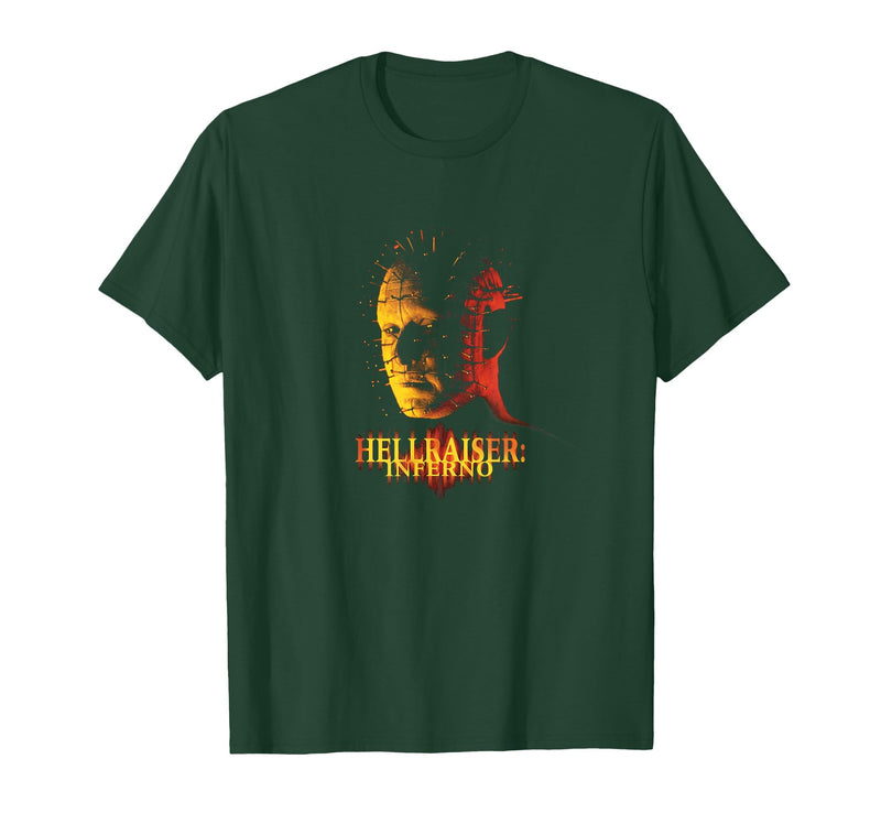 Hellraiser Movie Inferno Pinhead Puzzle Horror PAPL14590 T-Shirt - Dark Green
