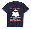 Halloween Pregnancy Announcements by HotW Big Brother Pregnancy Announcement Ghost Funny Boy Halloween T-Shirt - Navy Blue
